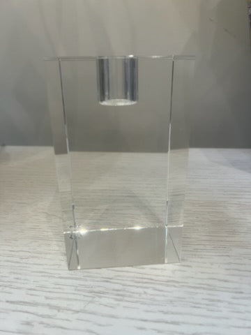 Square Crystal Candle Holder-NP