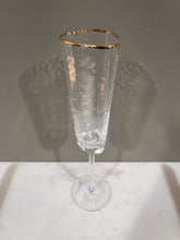 Load image into Gallery viewer, Champagne Flute w Gold-PL
