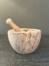 Load image into Gallery viewer, Olive Wood Mortar-HB
