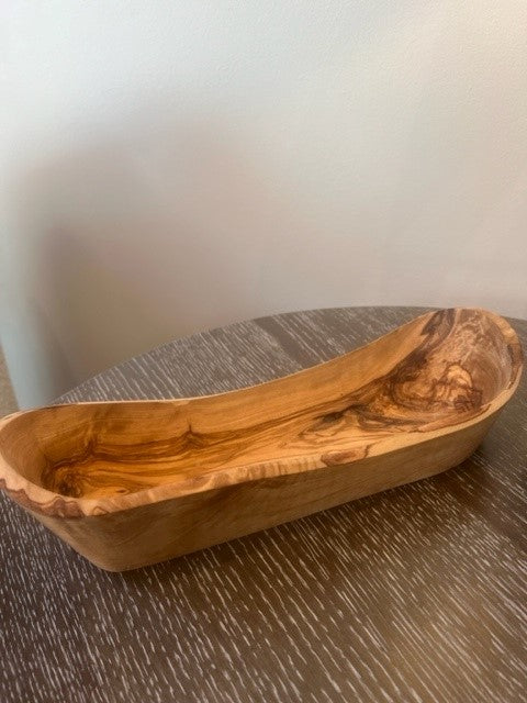 Olive Wood Boat Bowl-HW