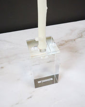 Load image into Gallery viewer, Glass Candle Holder, Rectangular-BK
