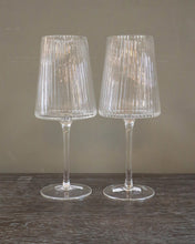 Load image into Gallery viewer, Fluted Textured Wine Glass-HW
