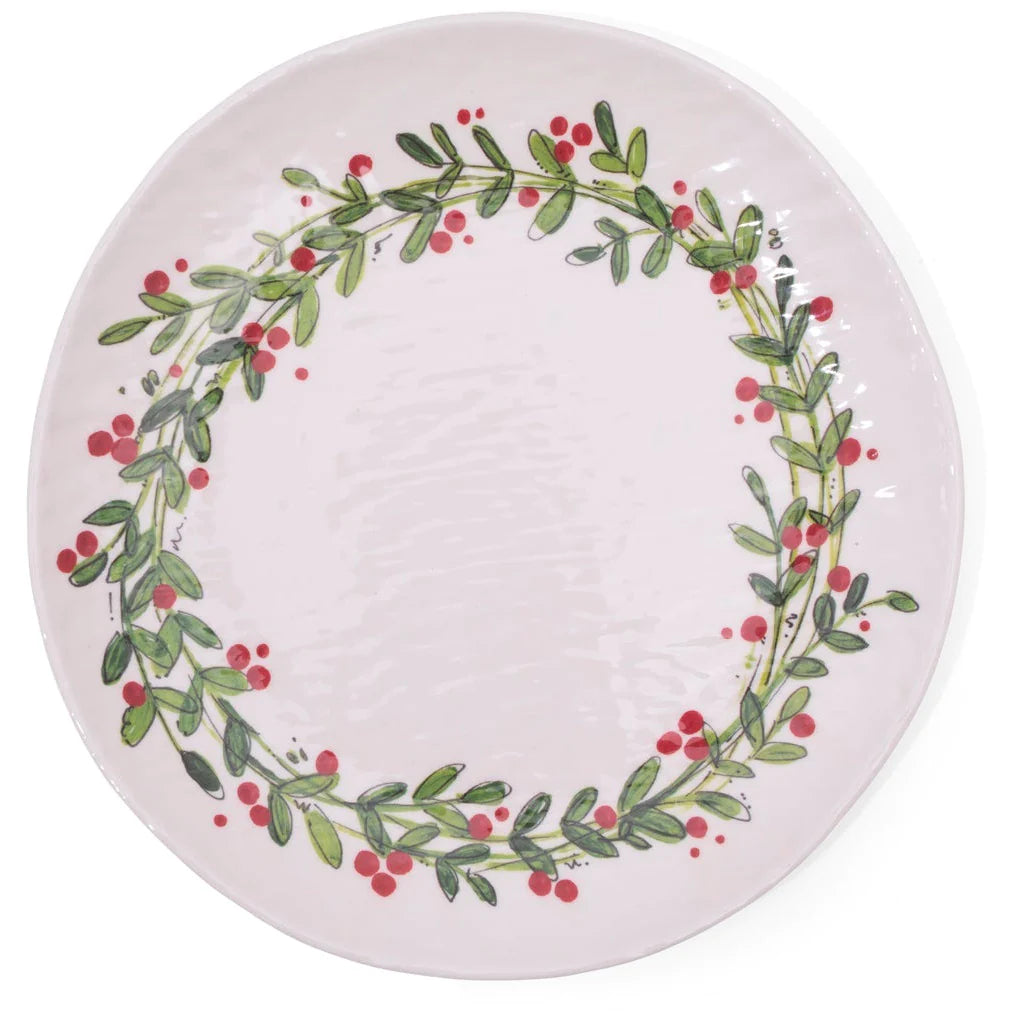 Wreath Dinner Plate-TJ
