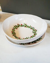 Load image into Gallery viewer, Holly Pattern Serving Bowl
