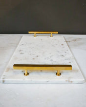 Load image into Gallery viewer, Marble and Gold Tray-NO
