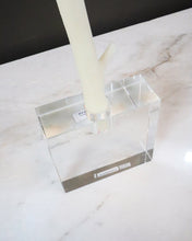 Load image into Gallery viewer, Glass Candle Holder, Square - GP
